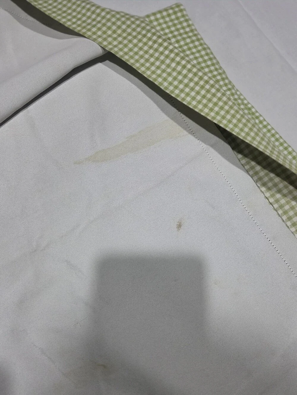 Pottery Barn Kids Green Gingham Lined Curtain Panels 44